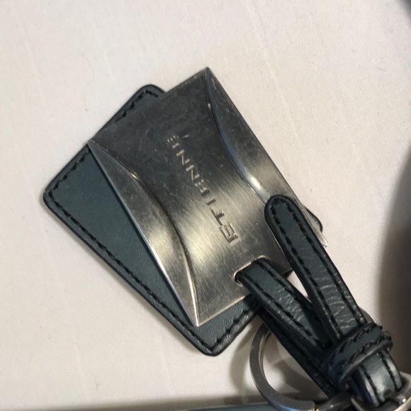 Etienne Aigner 100% Leather Slate Gray 90’s Satchel - Picture 2 of 8